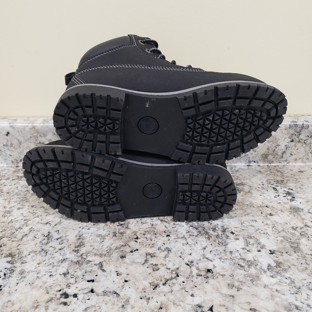 Wonder Nation Boys Boots Black Lace Up Non Marking Sole Boots Size 4 - Picture 10 of 10